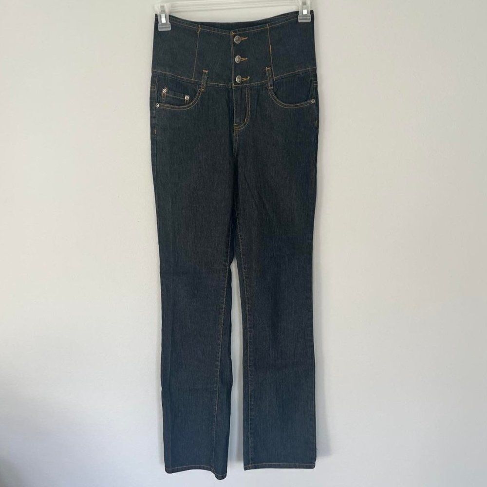 Street Jeans Brand High Waisted Jeans W/Stars Size 0